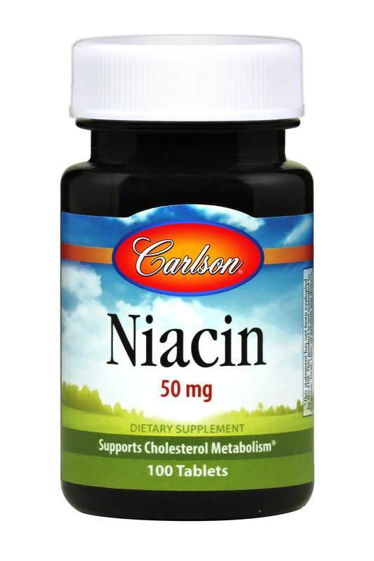 Niacin 50 mg - 100 Tablets