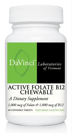 Active Folate B12 Chewable - 60 Chewable Tablets