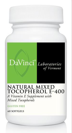 Natural Mixed Tocopherol E-400 - 60 Softgels