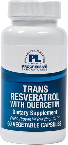 Trans Resveratrol with Quercetin - 60 Vegetarian Capsules