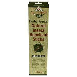 Herbal Armor Insect Repellent Sticks - 10 Sticks