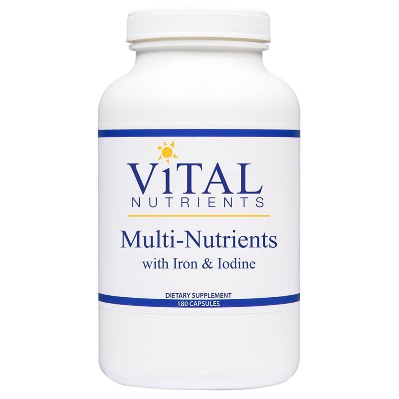 Multi-Nutrients w/ Iron & Iodine - 180 Capsules