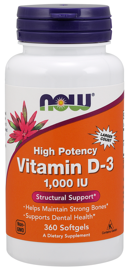 Vitamin D-3 1000 IU - 360 Softgels