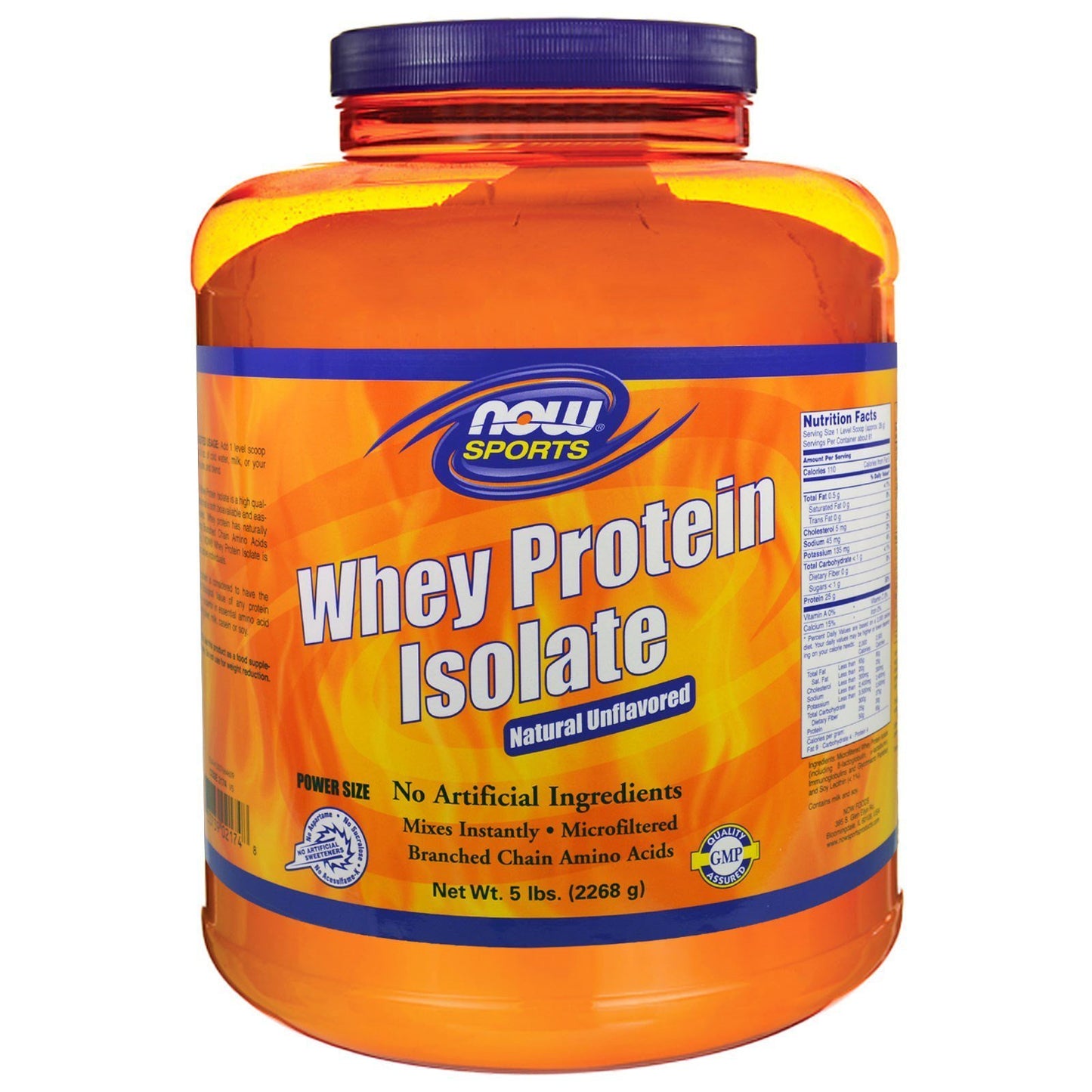 Whey Protein Isolate Unflavored - 5 lbs