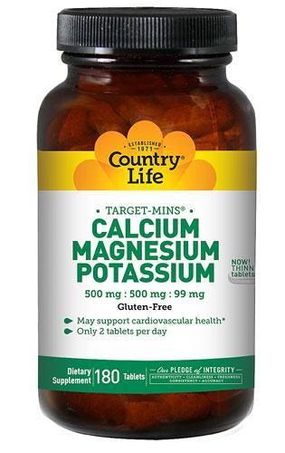 Calcium/Magnesium/Potassium - 180 Tablets