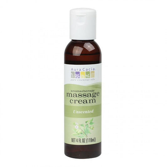 Massage Cream Unscented - 4 oz
