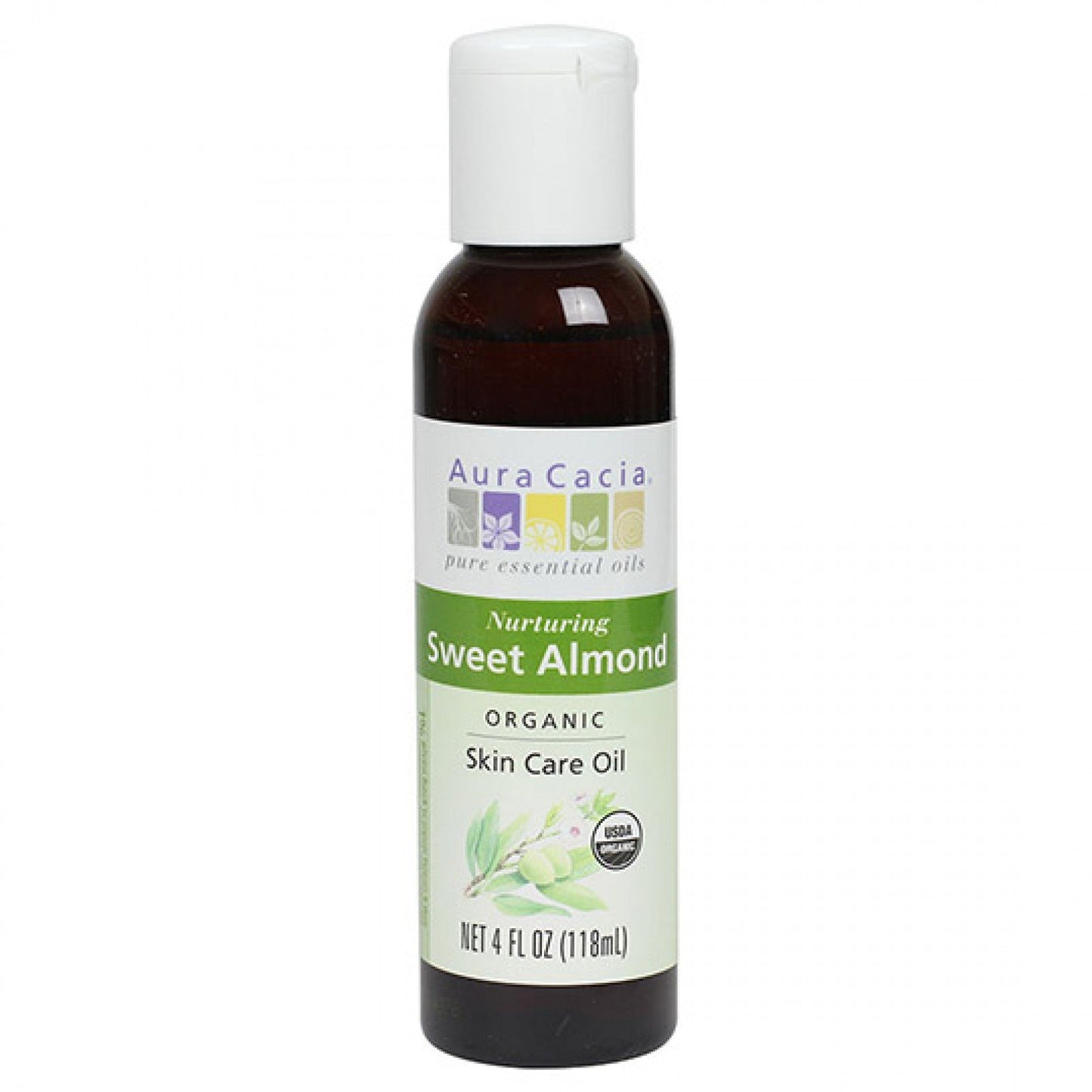 Sweet Almond Organic Skin Care Oil - 4 oz