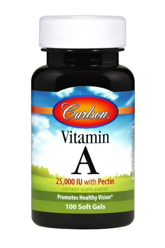 Vitamin A with Pectin - 100 Capsules