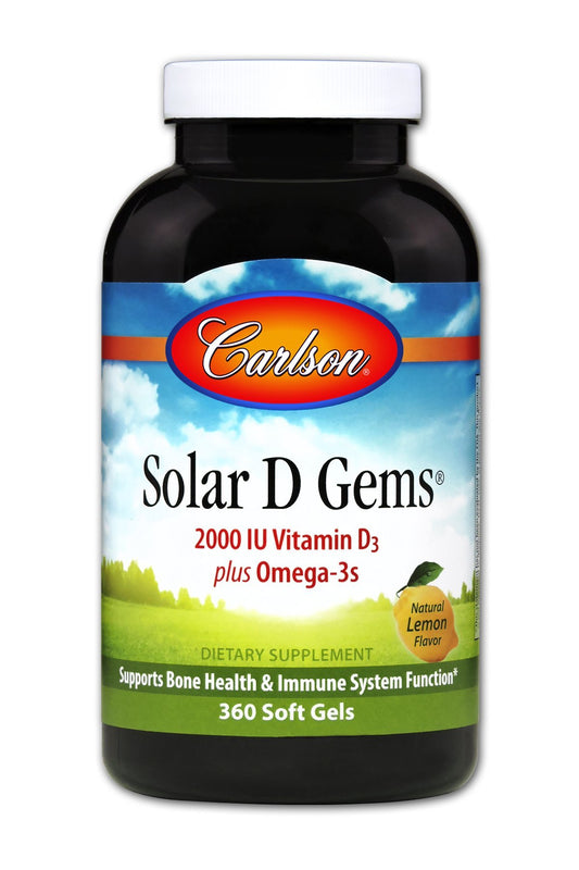 Solar D Gems 2000 IU - 360 Softgels