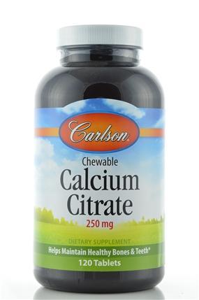 Chewable Calcium Citrate 250 mg - 120 Tablets