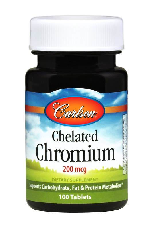 Chelated Chromium 200 mcg - 100 Tablets