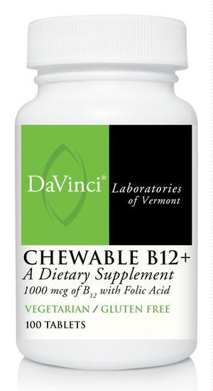 Chewable B12+ - 100 Vegetarian Tablets