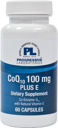 CoQ10 100 mg Plus E - 60 Capsules
