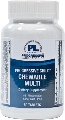 Progressive Child Chewable Tablets Multi - 60 Tablets