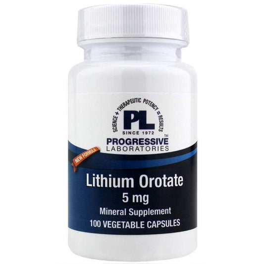 Lithium Orotate 5 mg - 100 Vegetarian Capsules