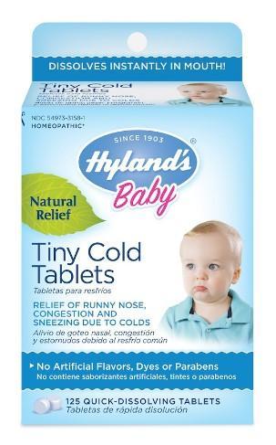 Baby Nighttime Tiny Cold Tablets - 125 Tablets