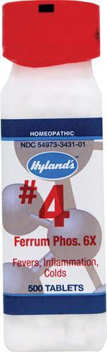 Ferrum Phos. #4 6X - 500 Tablets