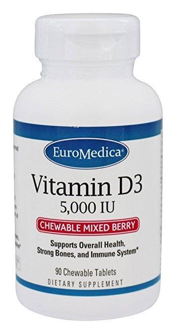 Vitamin D3 5,000IU Mixed Berry - 90 Chewable Tablets