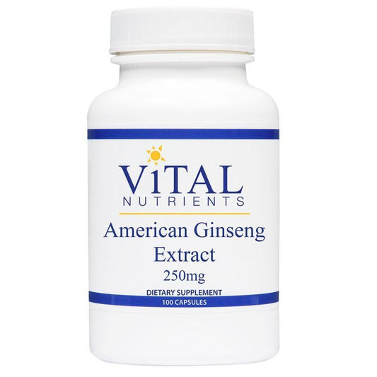 American Ginseng 250 mg - 100 Capsules