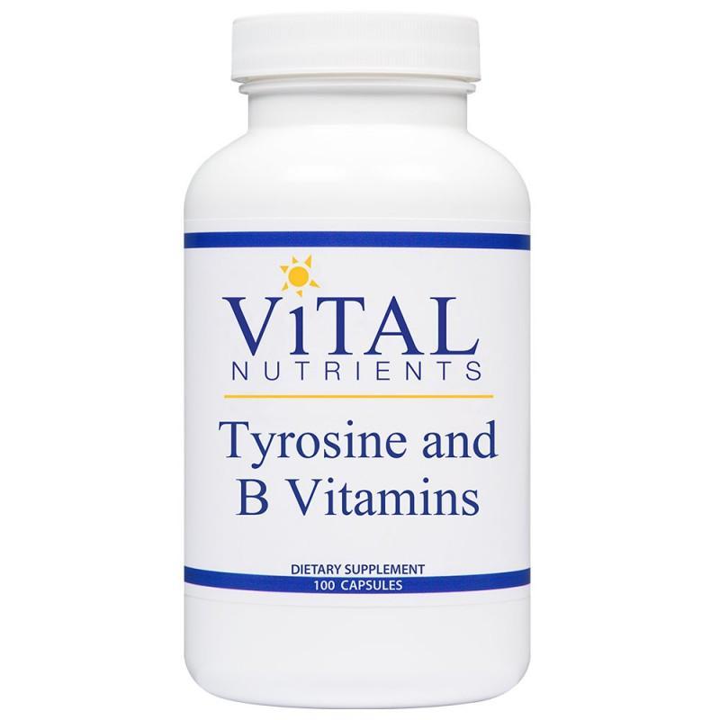 Tyrosine and B Vitamins - 100 Capsules