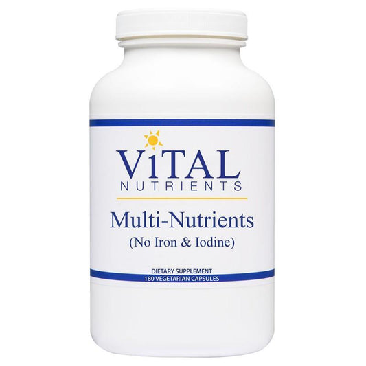 Multi-Nutrients (No Iron/Iodine) - 180 Vegetarian Capsules