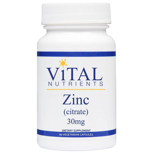 Zinc Citrate 30 mg - 90 Vegetarian Capsules