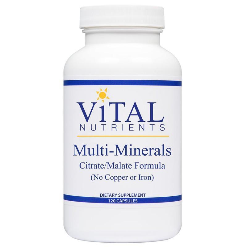 Multi Minerals Citrate No Cu/Fe - 120 Capsules