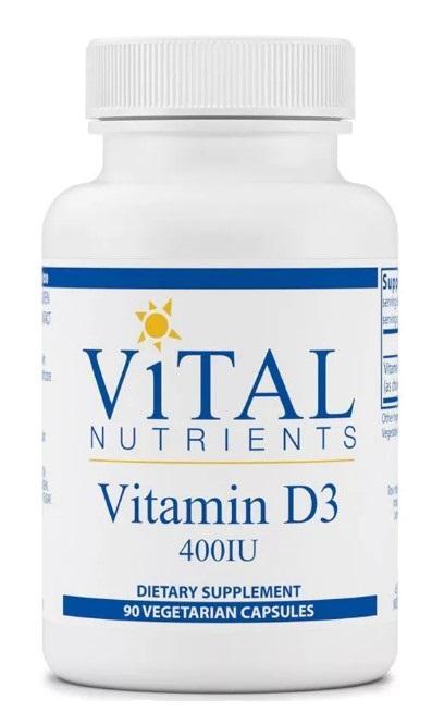 Vitamin D3 400 IU - 90 Capsules