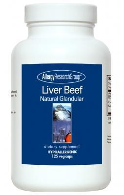 Liver Beef 1000 mg - 125 Vegetarian Capsules