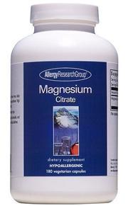 Magnesium Citrate - 180 Vegetarian Capsules