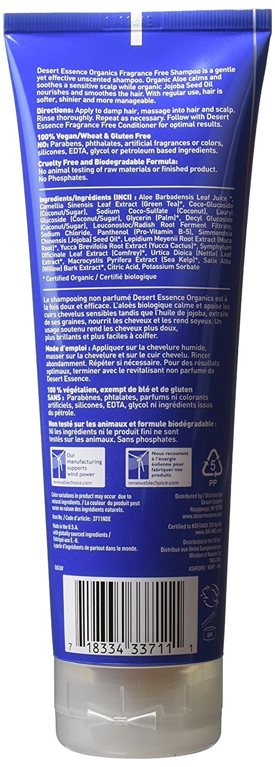 Fragrance Free Shampoo - 8 oz