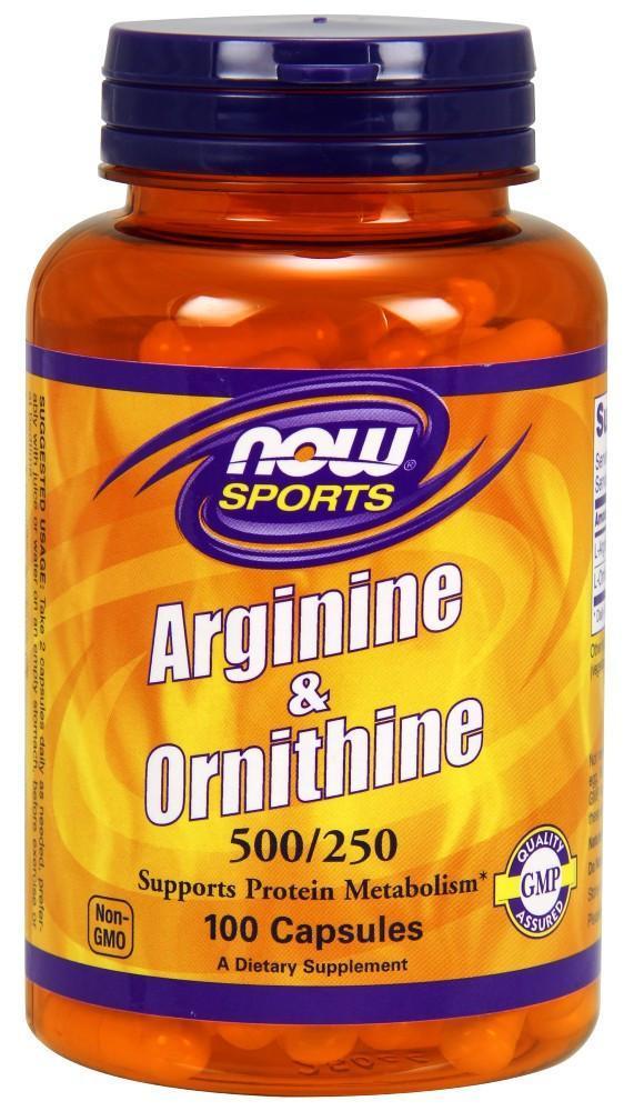 Arginine & Ornithine 500/250 - 100 Capsules