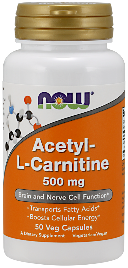 Acetyl-L Carnitine 500 mg - 50 Vegetarian Capsules