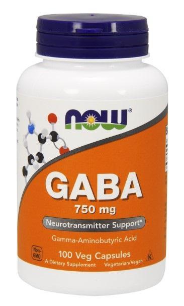 GABA 750 mg - 100 Vegetarian Capsules