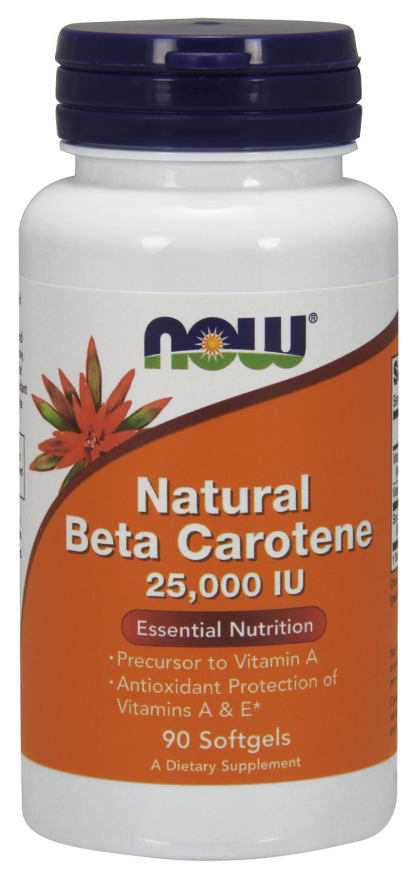 Natural Beta Carotene 25,000 IU - 90 Softgels