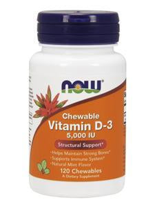 Vitamin D-3 5,000 IU - 120 Chewables