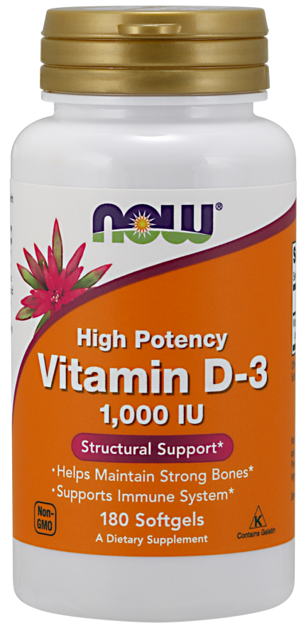 Vitamin D-3 1000 IU - 180 Softgels