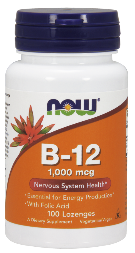 B-12 1000 mcg - 100 Lozenges