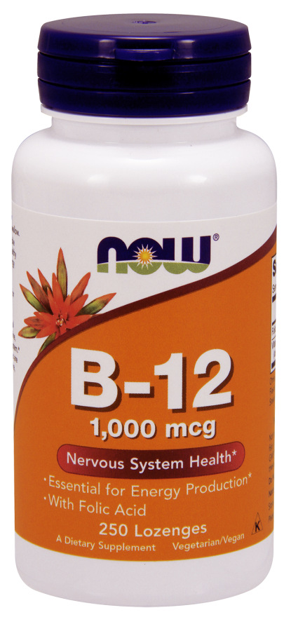 B-12 1000 mcg - 250 Lozenges