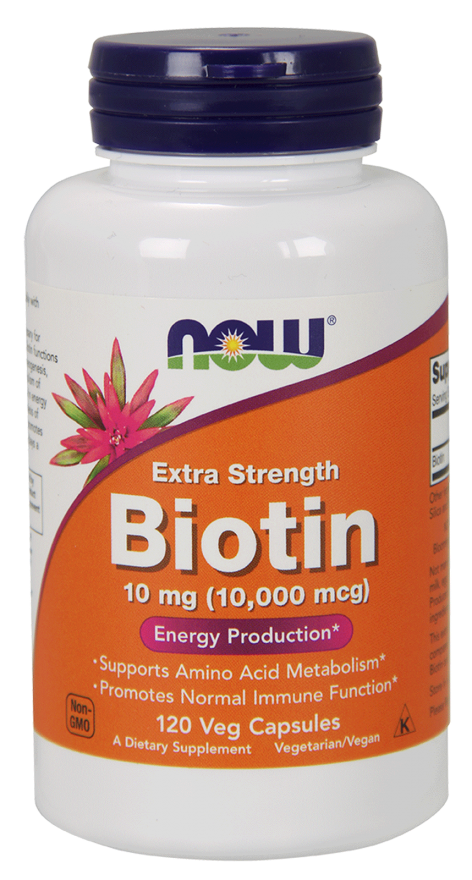 Biotin Extra Strength 10 mg - 120 Vegetarian Capsules