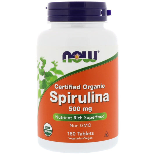 Organic Spirulina 500 mg - 180 Tablets