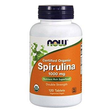 Organic Spirulina 1000 mg - 120 Tablets