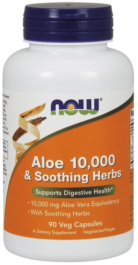 Aloe 10,000 & Soothing Herbs - 90 Vegetarian Capsules