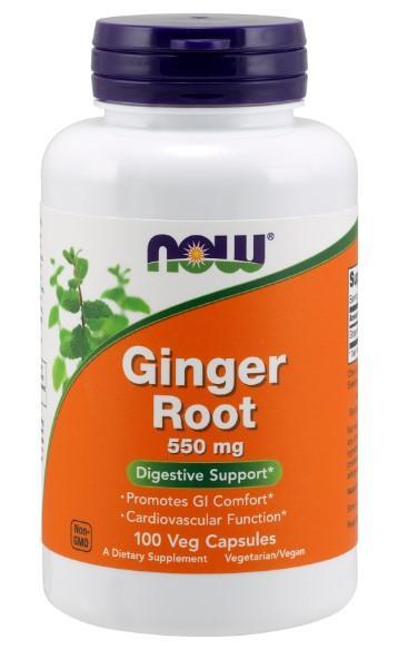 Ginger Root 550 mg - 100 Capsules
