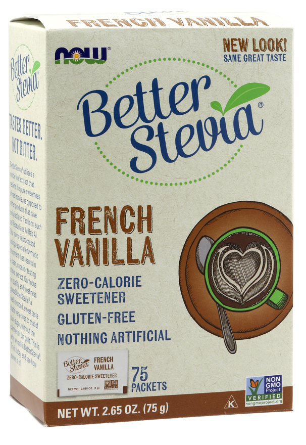 Better Stevia Vanilla Packets - 75 Packets