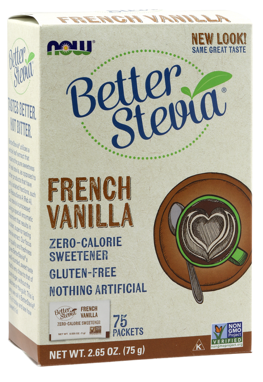 Better Stevia Vanilla Packets - 75 Packets