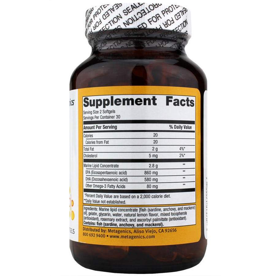 OmegaGenics EPA-DHA 720 Lemon - 60 Softgels