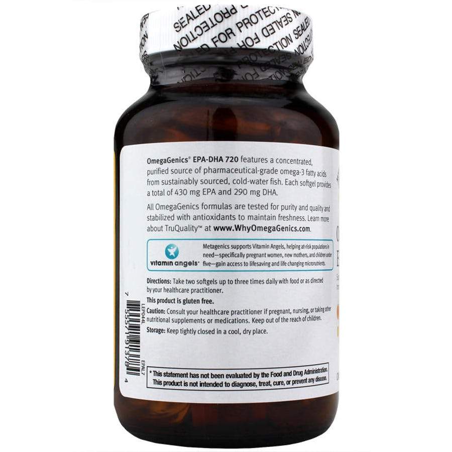 OmegaGenics EPA-DHA 720 Lemon - 60 Softgels
