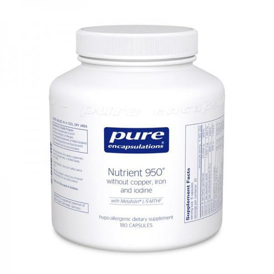 Nutrient 950 w/o Cu, Fe & I - 180 Vegetarian Capsules