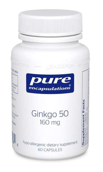 Ginkgo 50 160 mg - 120 Vegetarian Capsules